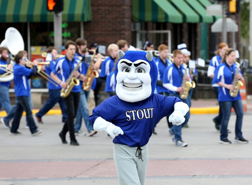 UW-Stout Blue Demons wiac mascots